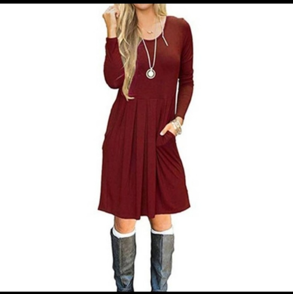 NWOT Long Sleeve Dress w/ Pockets